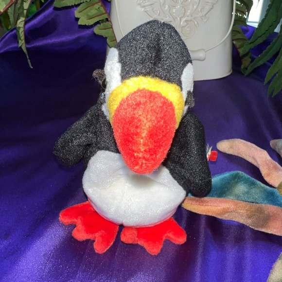 NWT & VTG📌 Ty Beanie Baby 1996  Claude the Crab &  Puffer the Penguin 1997 - Picture 2 of 16